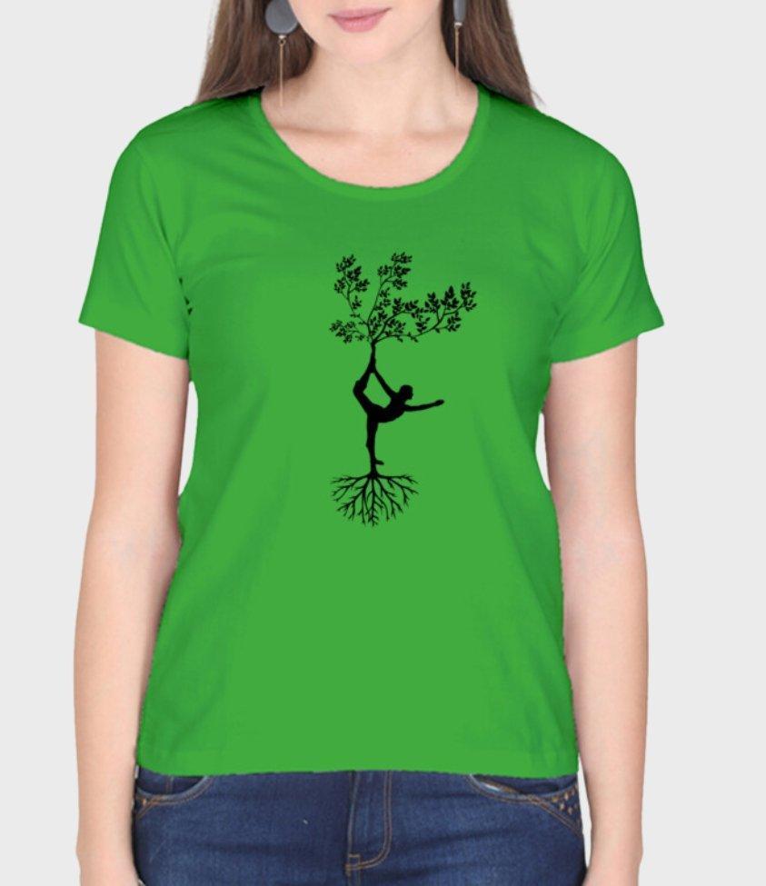 yoga | womens tee - sunny buttons