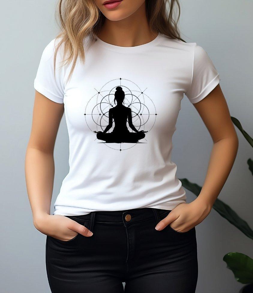 yoga | womens tee - sunny buttons