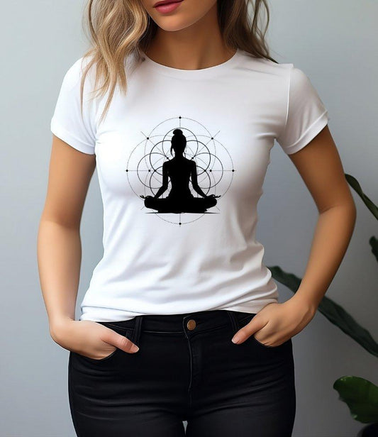 yoga | womens tee - sunny buttons