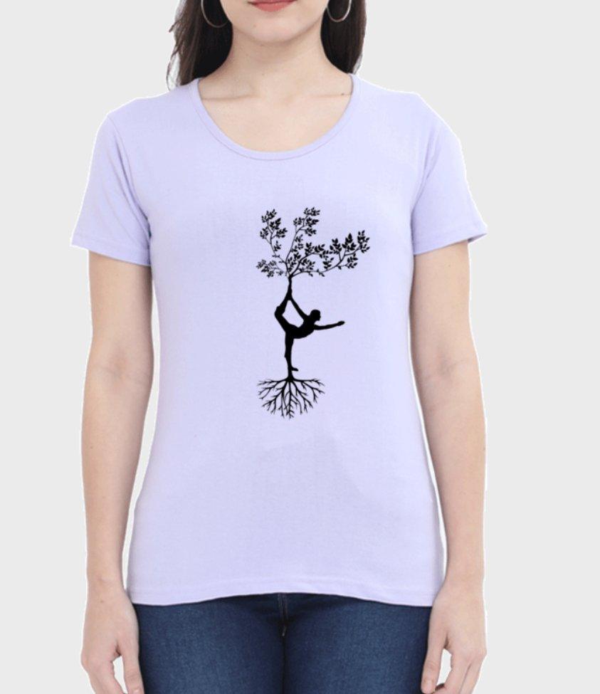 yoga | womens tee - sunny buttons