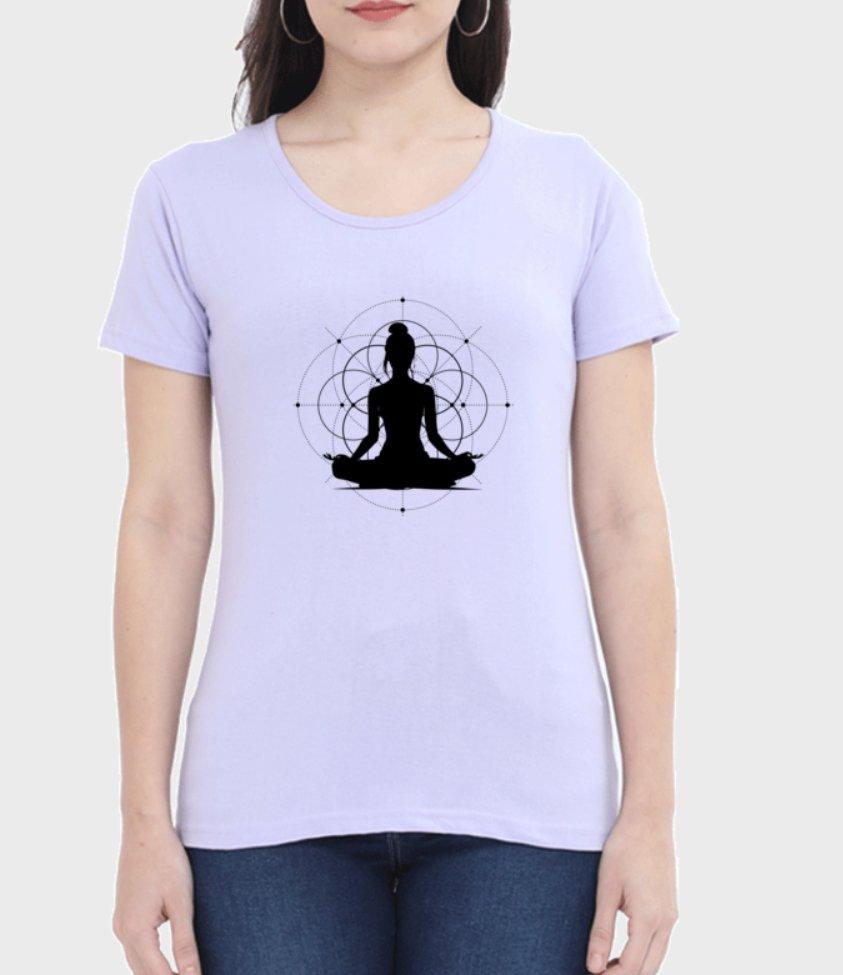 yoga | womens tee - sunny buttons