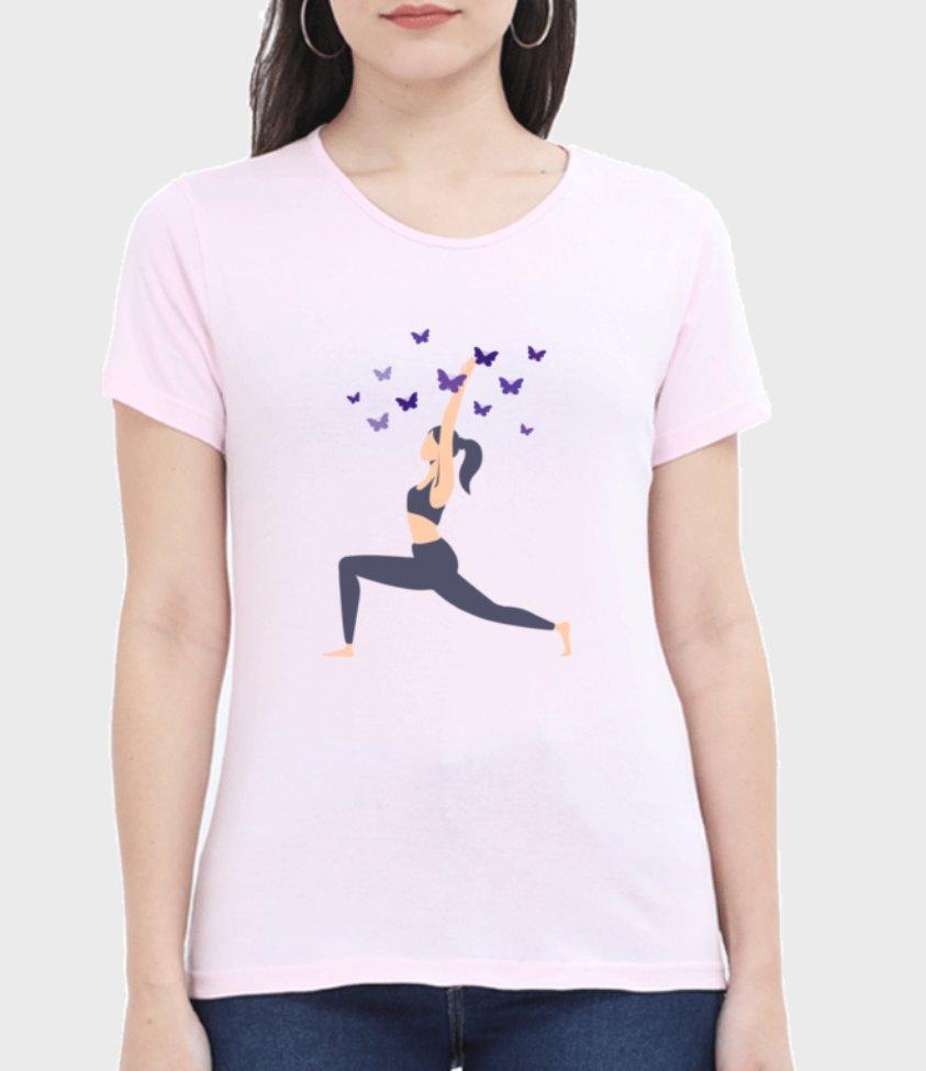 yoga | womens tee - sunny buttons