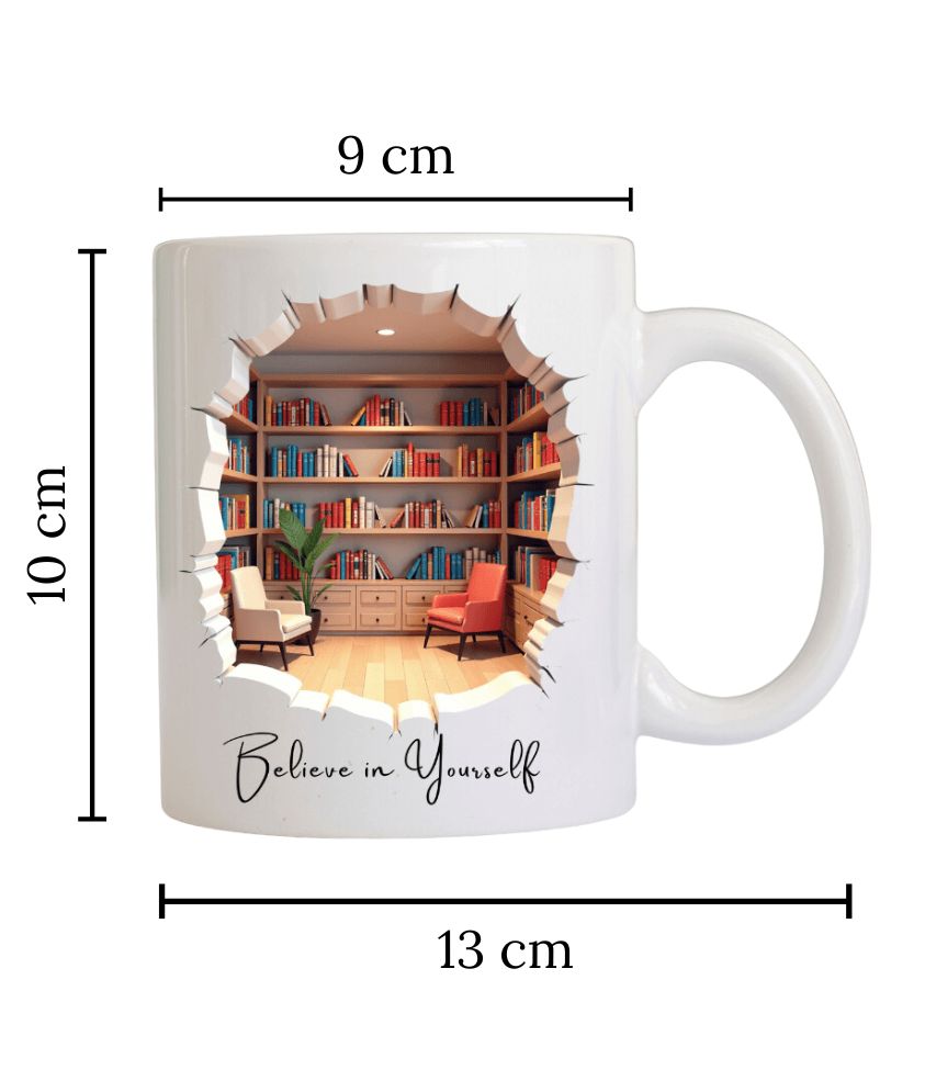 3D | coffee mug | believe in yourself